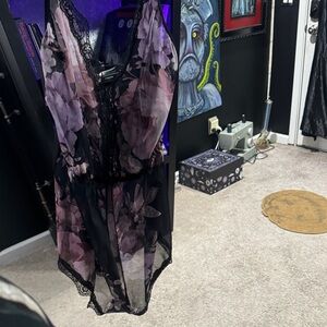 Floral Lace Sheer Bodysuit